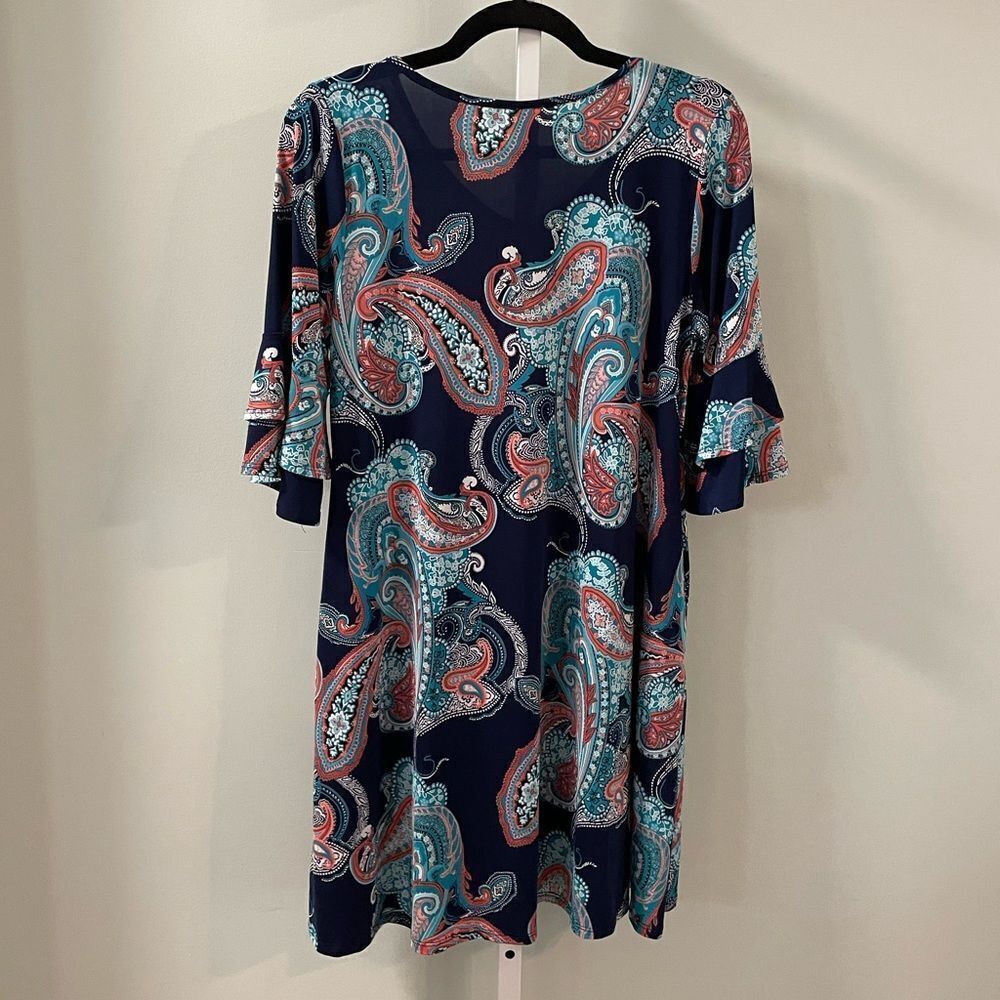 2 B Together Ruffled Sleeve Dress - Picture 4 of 4